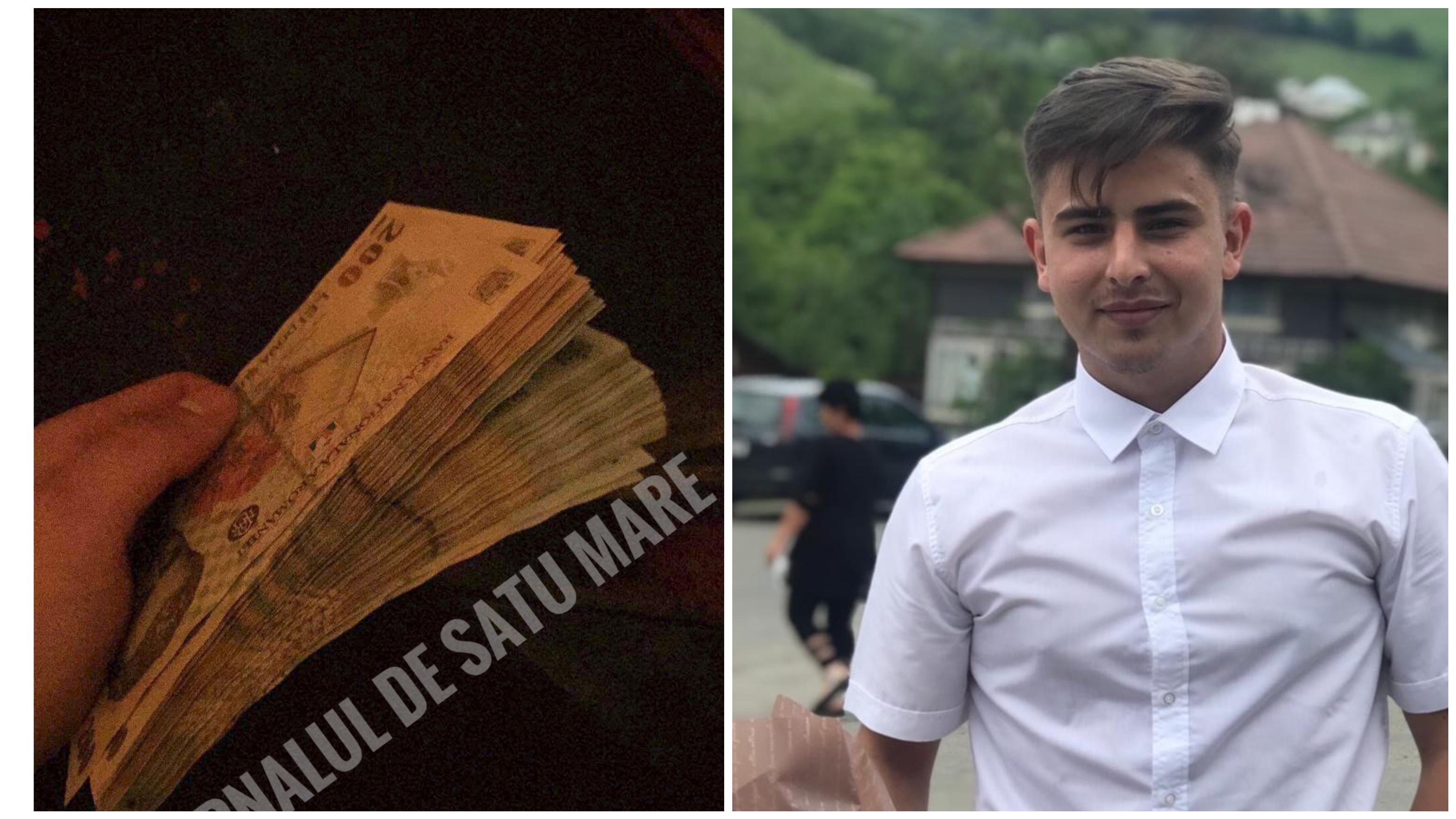 FOTOGALERIE. Respect! Un tânăr din Satu Mare a găsit mii de lei și a căutat proprietarul