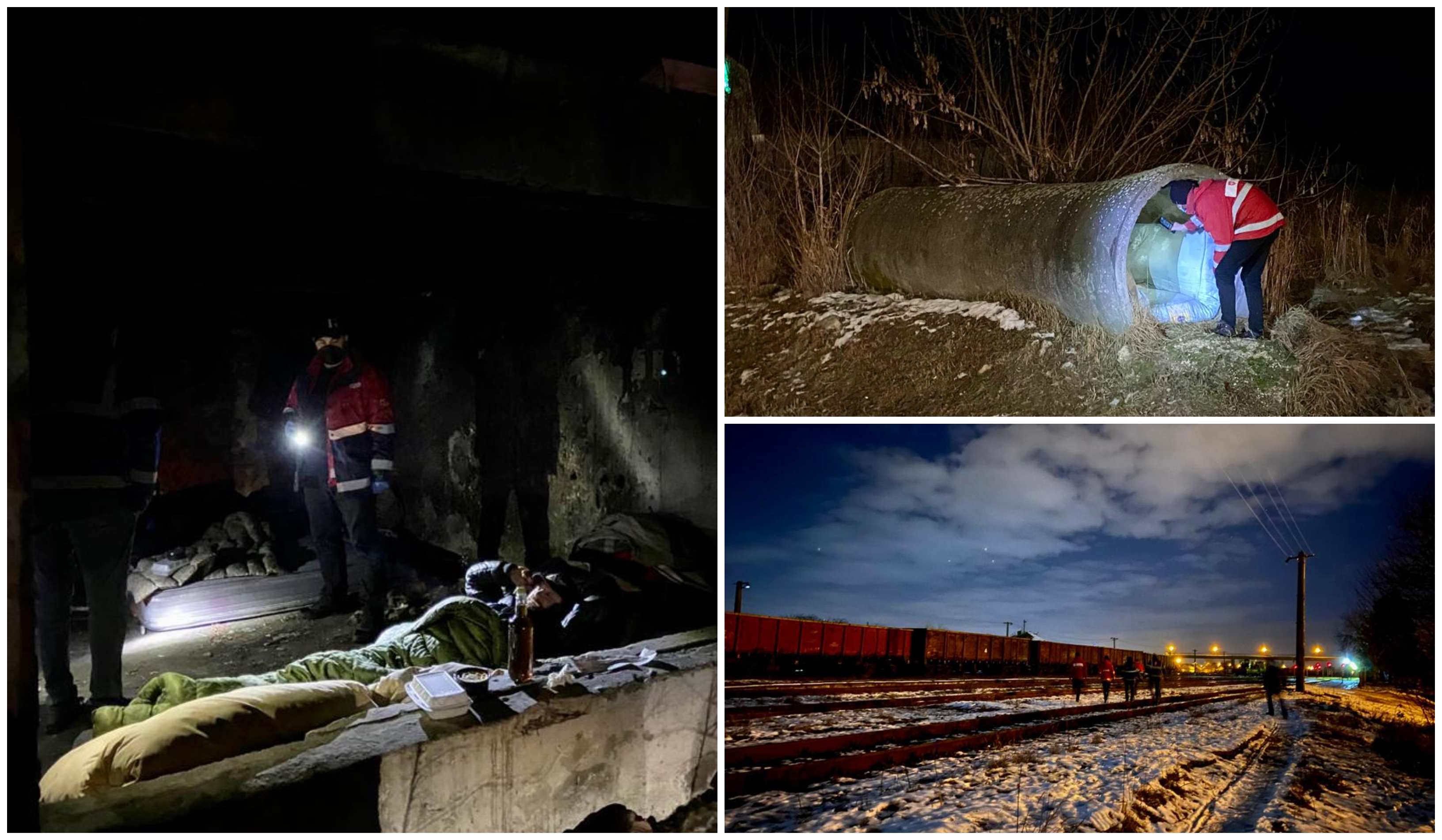 FOTO. Sătmărenii care dorm sub cerul liber, în plină iarnă. Salvați de voluntari inimoși