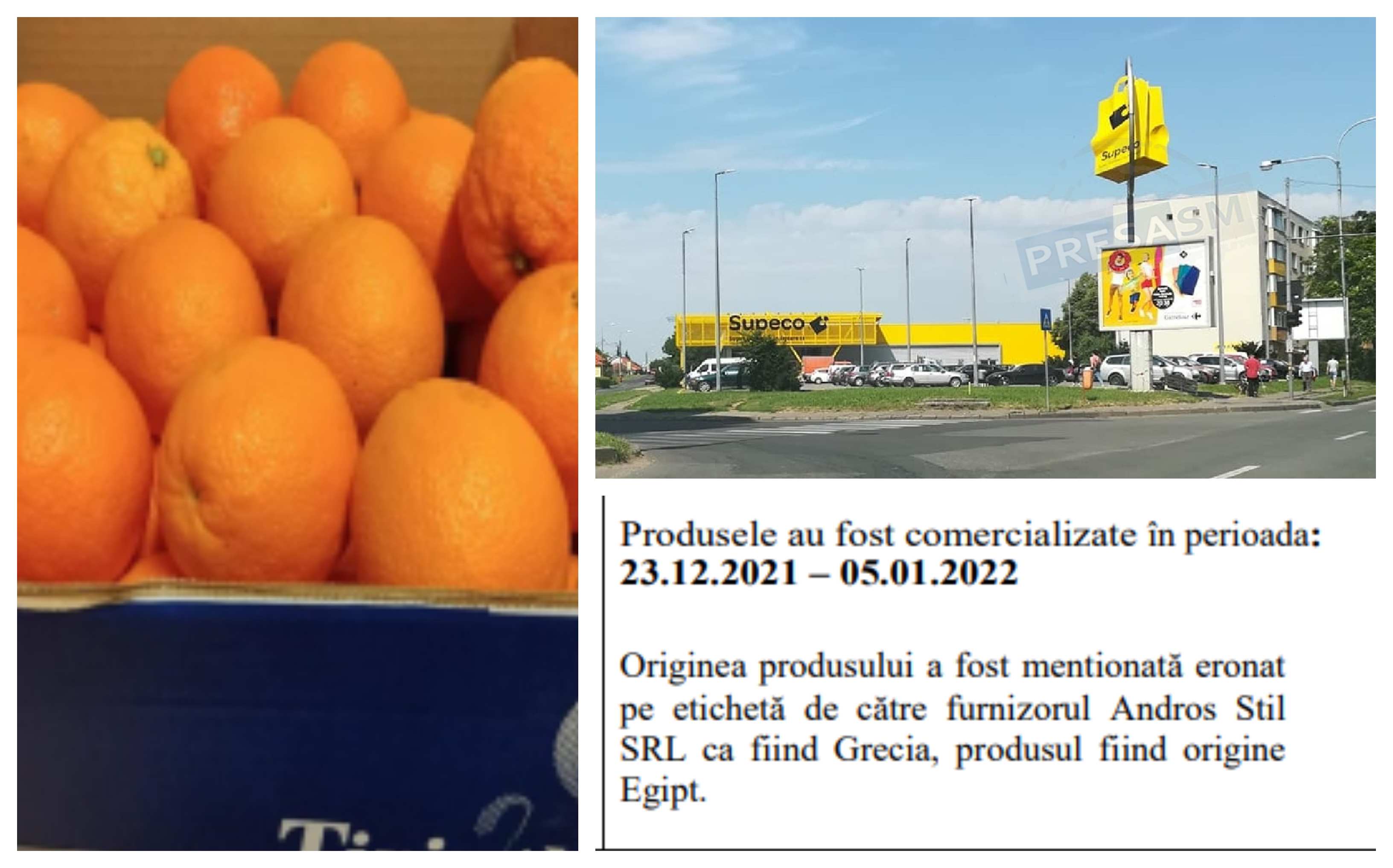 FOTO. Portocale retrase de urgență dintr-un supermarket din Satu Mare! Pesticide periculoase