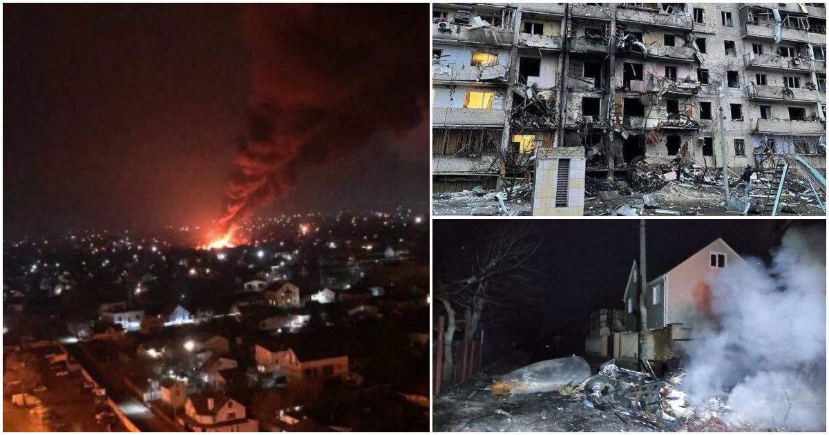 FOTO/VIDEO. Rușii au bombardat ținte civile din centrul Kievului! Au fost raportate multiple victime