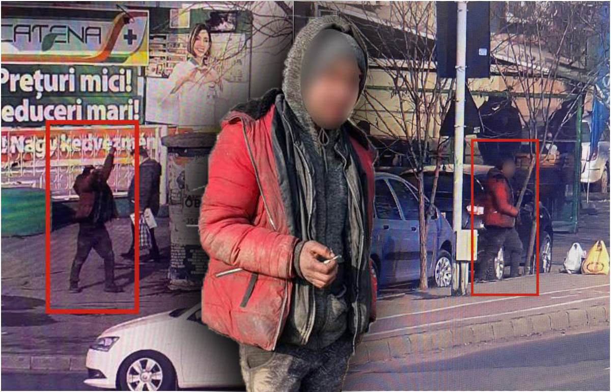 FOTOGALERIE. Fost pușcăriaș, pericol pe străzile municipiului Satu Mare