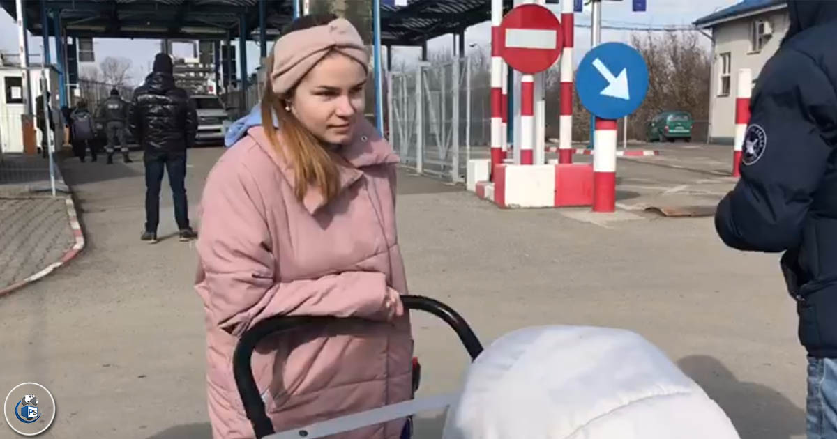 VIDEO. Povestea mămicii cu o fetiță de un an care a fugit din calea războiului