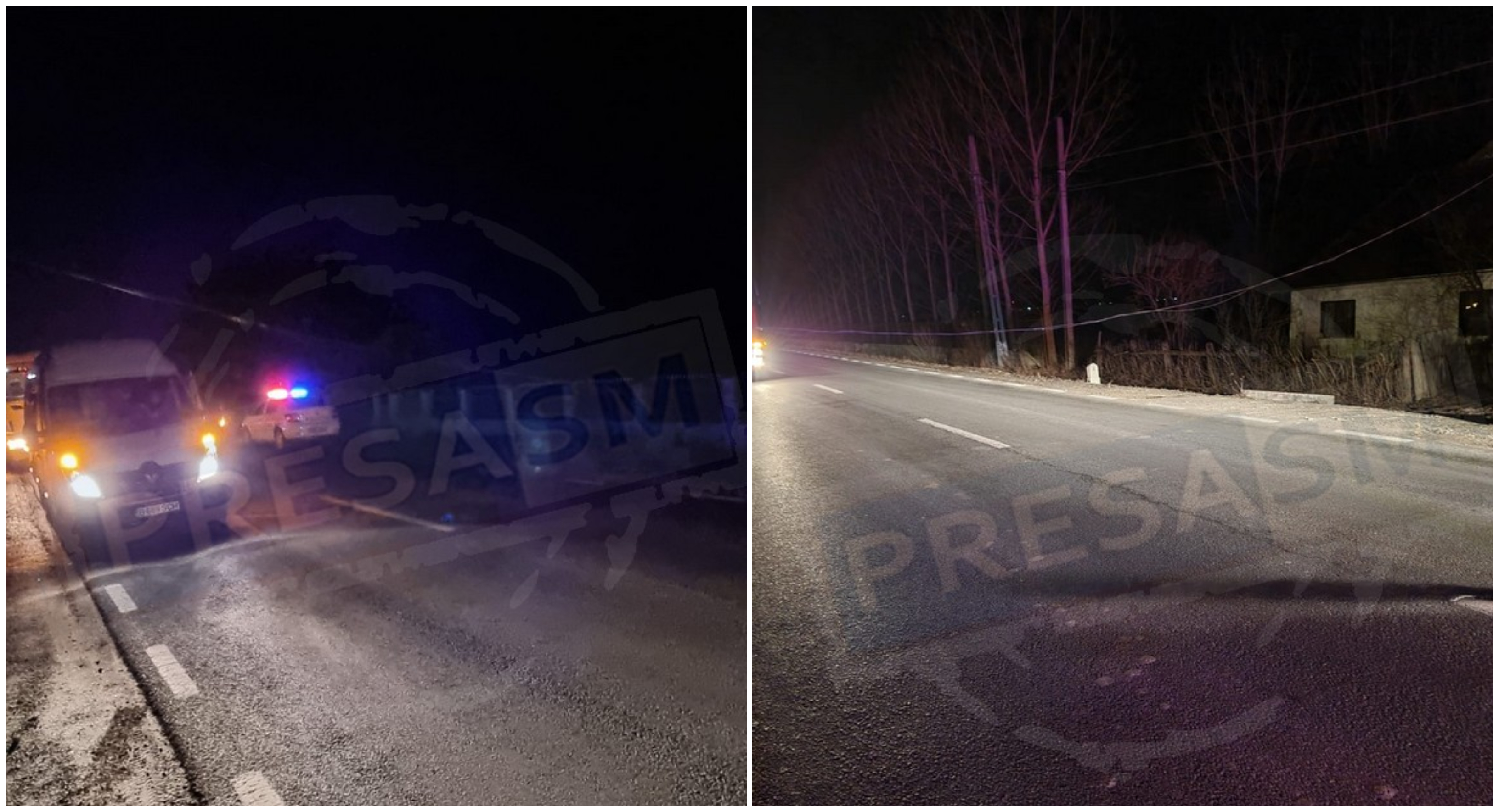 FOTO. Pericol pe DN19, în Ciuperceni. Cablu electric peste șosea, circulație oprită peste o oră