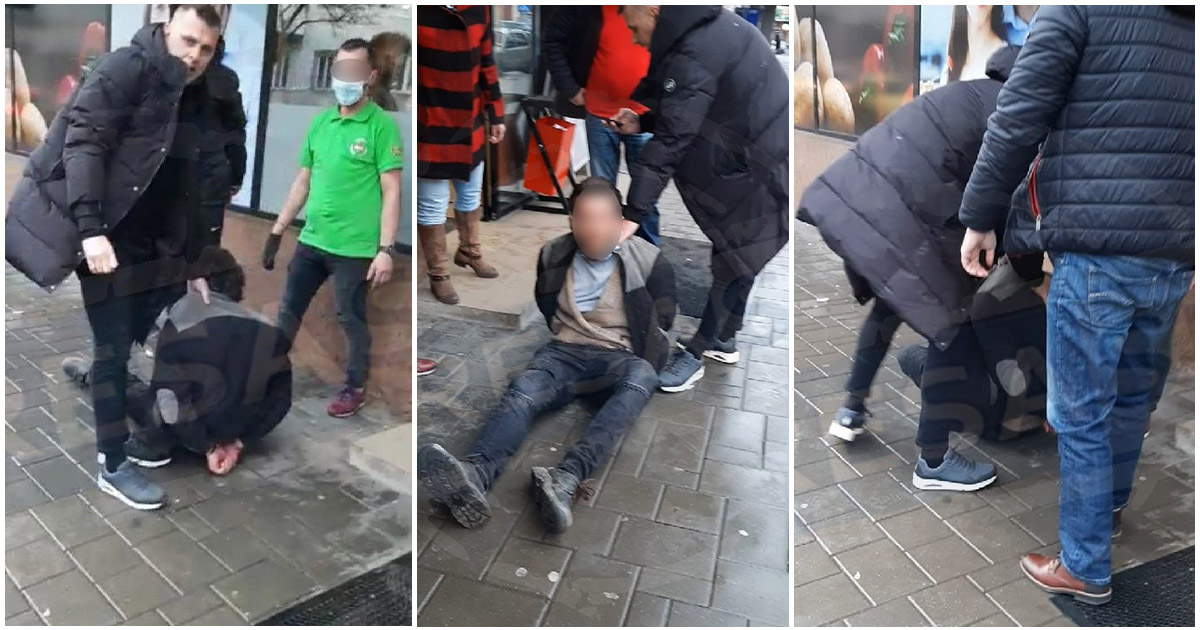 FOTO/VIDEO. Polițist local, în timpul liber, a prins un hoț într-un supermarket din Satu Mare