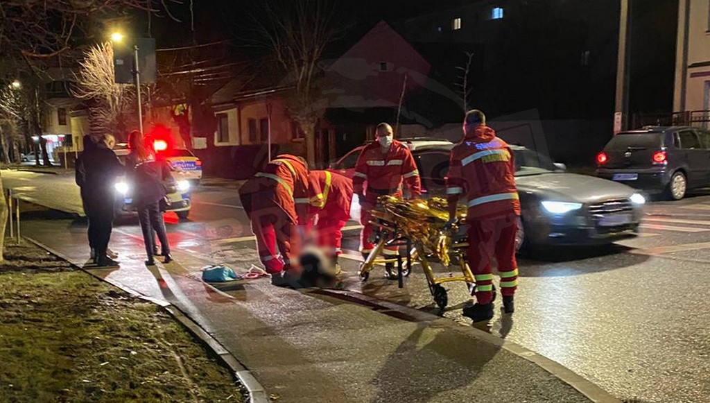 Accident în municipiul Satu Mare. Femeie lovită de o mașină. A ajuns la spital