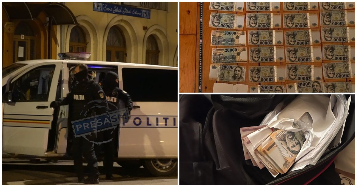 FOTO/VIDEO. Noi vaccinări false în Satu Mare. Sume impresionante de bani găsite de polițiști după percheziții