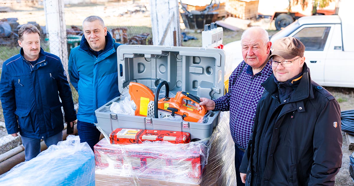 FOTO/VIDEO. Primarul orașului Beregovo mulțumește sătmărenilor care s-au mobilizat pentru ucrainenii rămași în țară