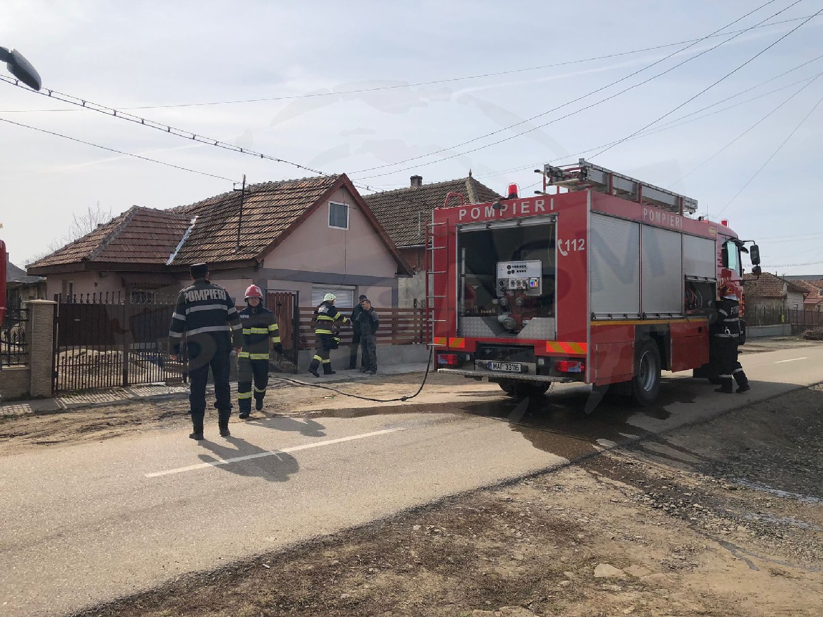 Incendiu în județul Satu Mare. Pompierii au salvat o casă din calea flăcărilor
