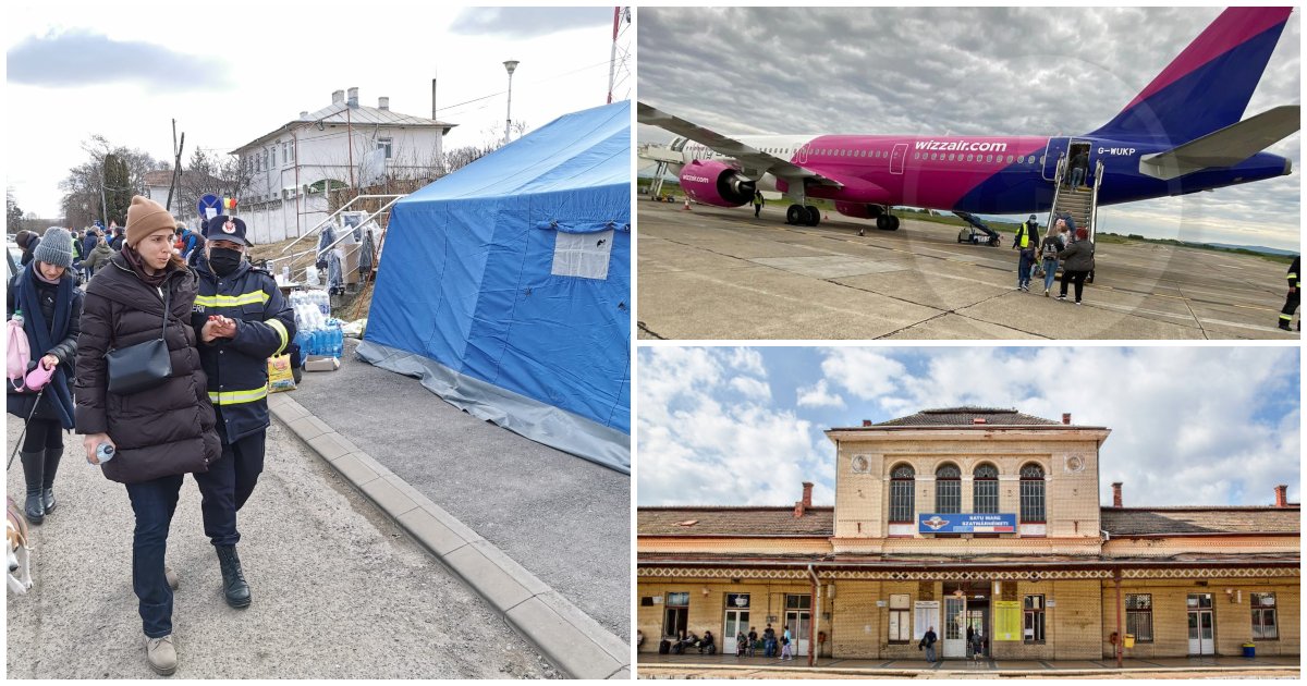 Transport gratuit cu trenul și cu avionul pentru sute de mii de refugiați. Anunțurile făcute de WizzAir și CFR