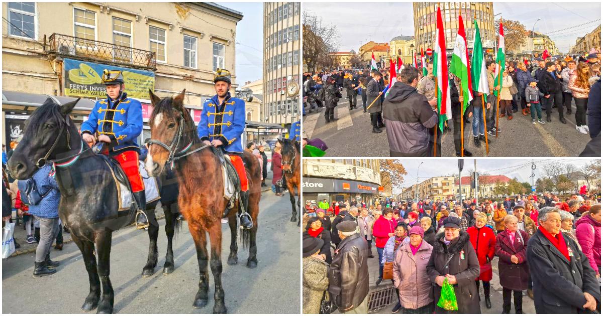 FOTO/VIDEO. Mii de persoane sărbătoresc în stradă Ziua Maghiarilor de Pretutindeni, în Satu Mare