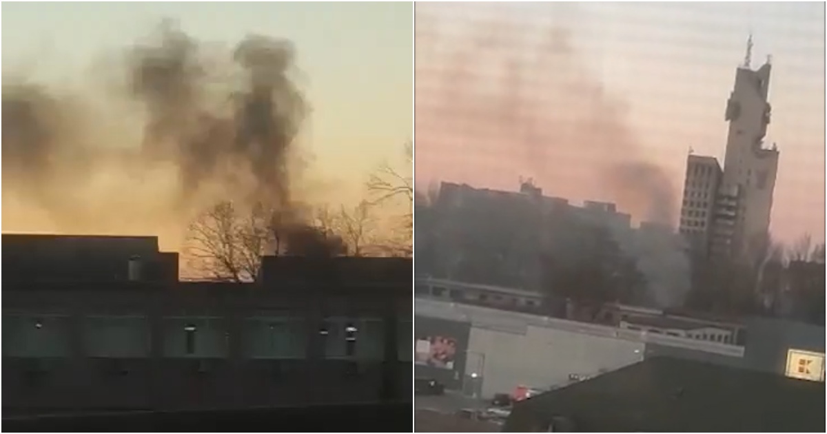 VIDEO. Incendiu în zona mall-ului din municipiul Satu Mare. Au intervenit pompierii