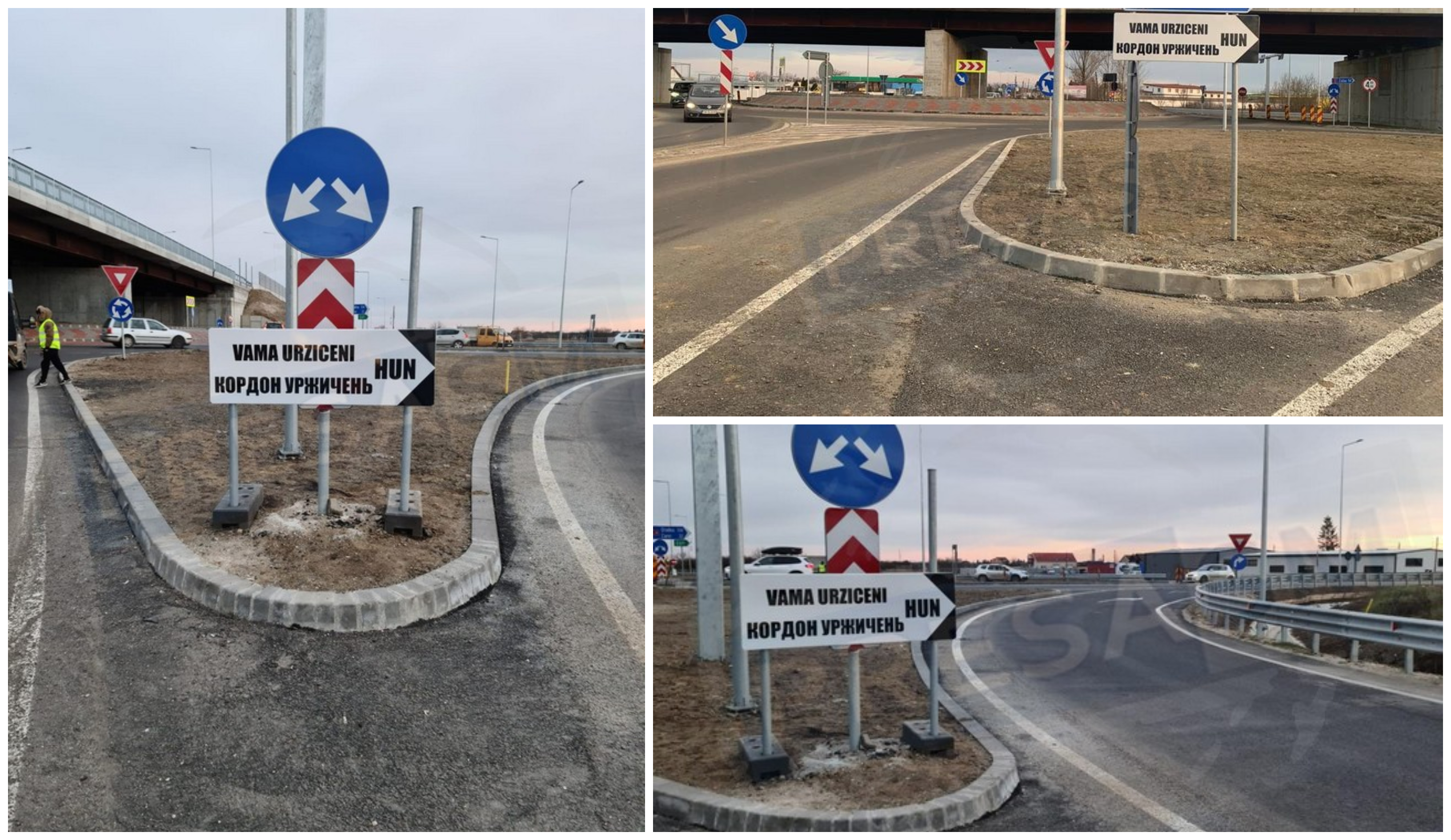 FOTO. Respect, Poliției Rutiere! Indicatoare în ucraineană în județul Satu Mare