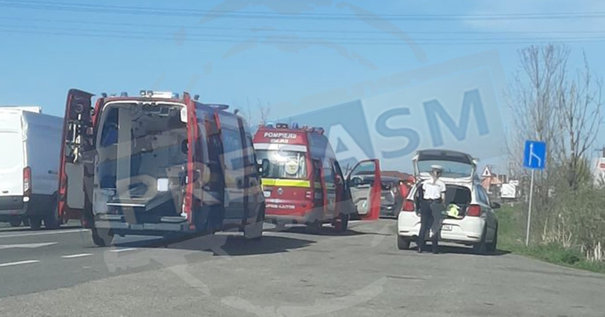 FOTO. Accident în lanț pe DN19, între Satu Mare și Botiz