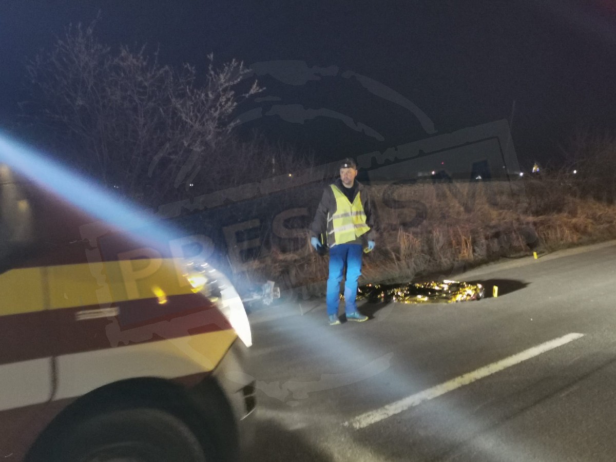 FOTO. Sentință în cazul accidentului mortal din municipiul Satu Mare. Biciclist beat lovit de o mașină cu defecțiuni majore