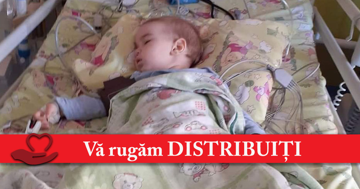 Să-l salvăm pe Luca! Un băiețel de doi anișori din Satu Mare are nevoie de sânge