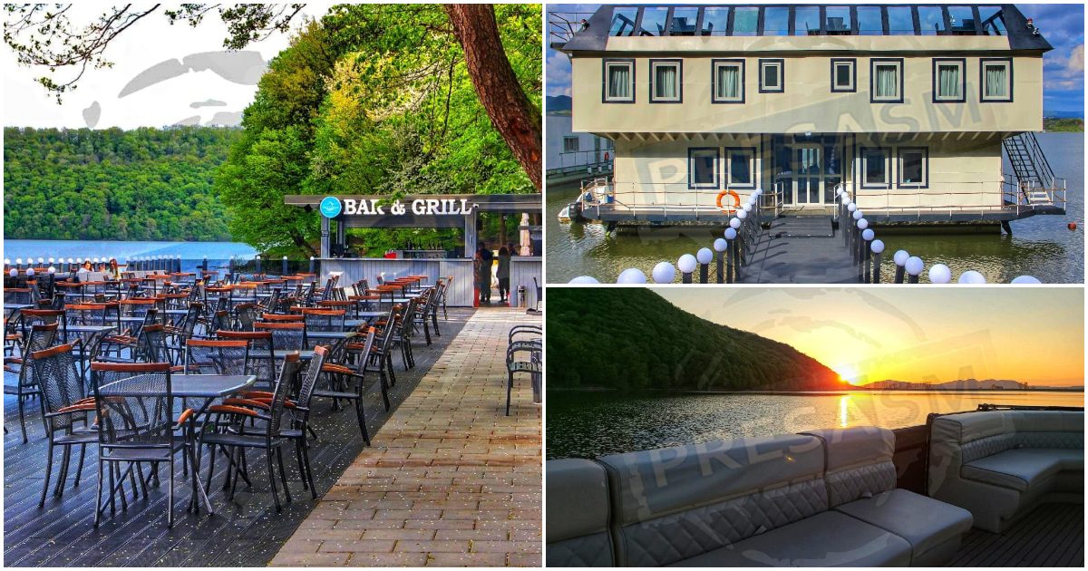 FOTO/VIDEO. Hotel restaurant plutitor, primul din Satu Mare. Complexul Lacul Călinești se deschide sâmbătă cu surprize pentru iubitorii de natură