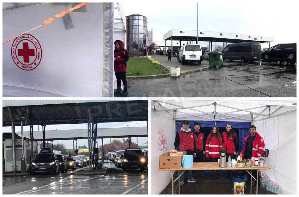 FOTO/VIDEO. Nebunie în Vama Petea. Alimente și apă pentru românii care stau la cozi