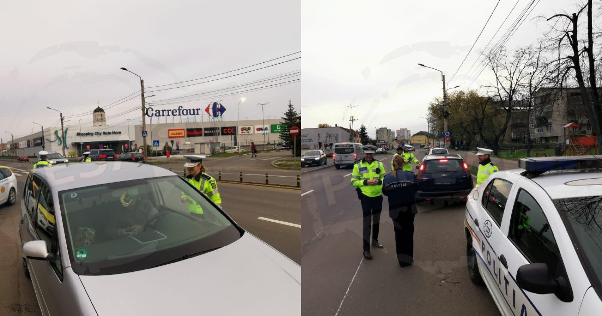 FOTO/VIDEO. Filtre de amploare pe principalele șosele din Satu Mare. Zeci de șoferi trași pe dreapta