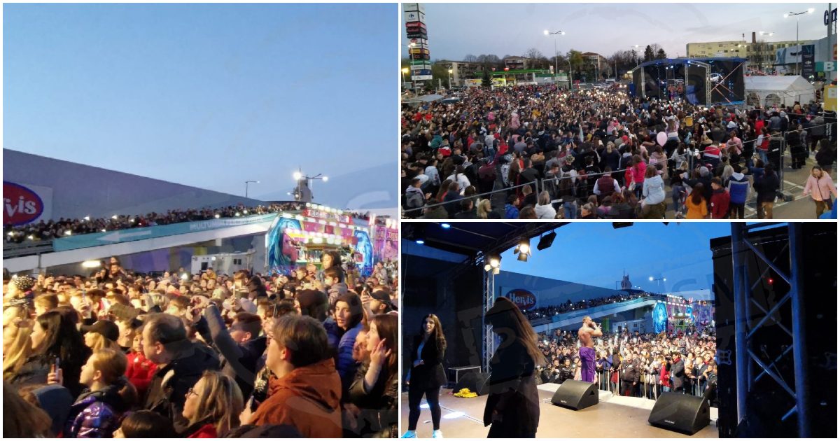 FOTO/VIDEO. Nebunie la mall. Concert cu mii de persoane