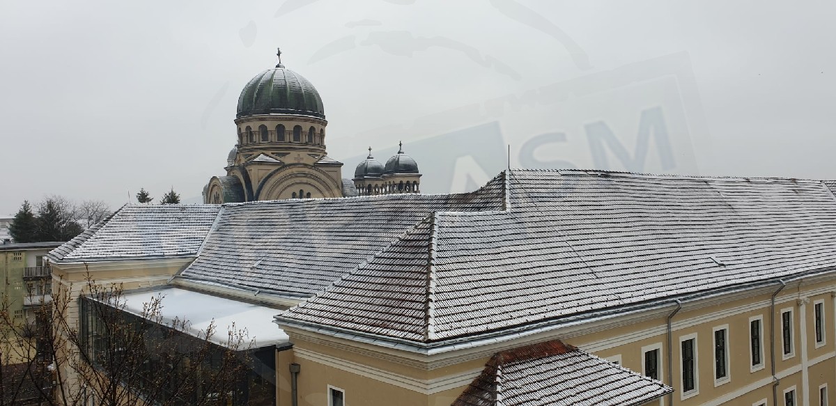 FOTO. Zăpada mieilor. Ninsoare la Satu Mare, la început de aprilie