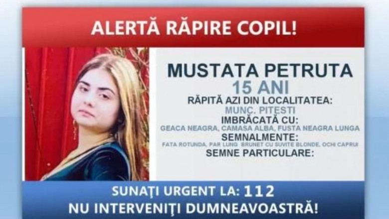 FOTO. Minoră (15 ani) răpită de trei indivizi! Poliția este în alertă și ne cere ajutorul - UPDATE