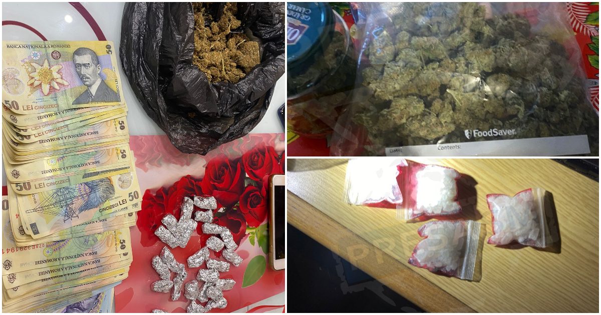 FOTOGALERIE. Percheziții de amploare în județ! Droguri, pistoale și sute de mii de euro FALȘI