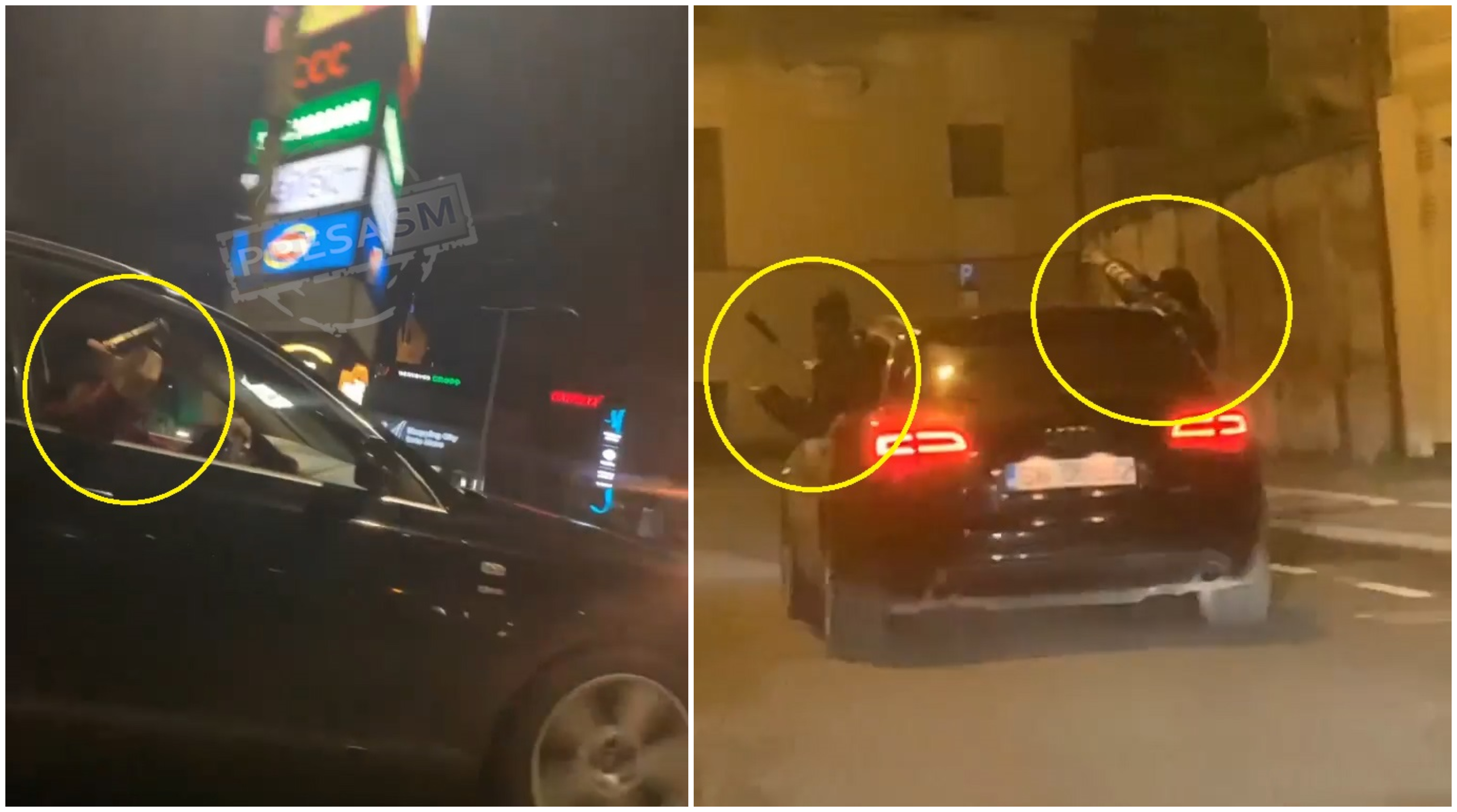 VIDEO. Amenzi la foc automat pentru ”mafioții” din Satu Mare. Distracție plătită scump