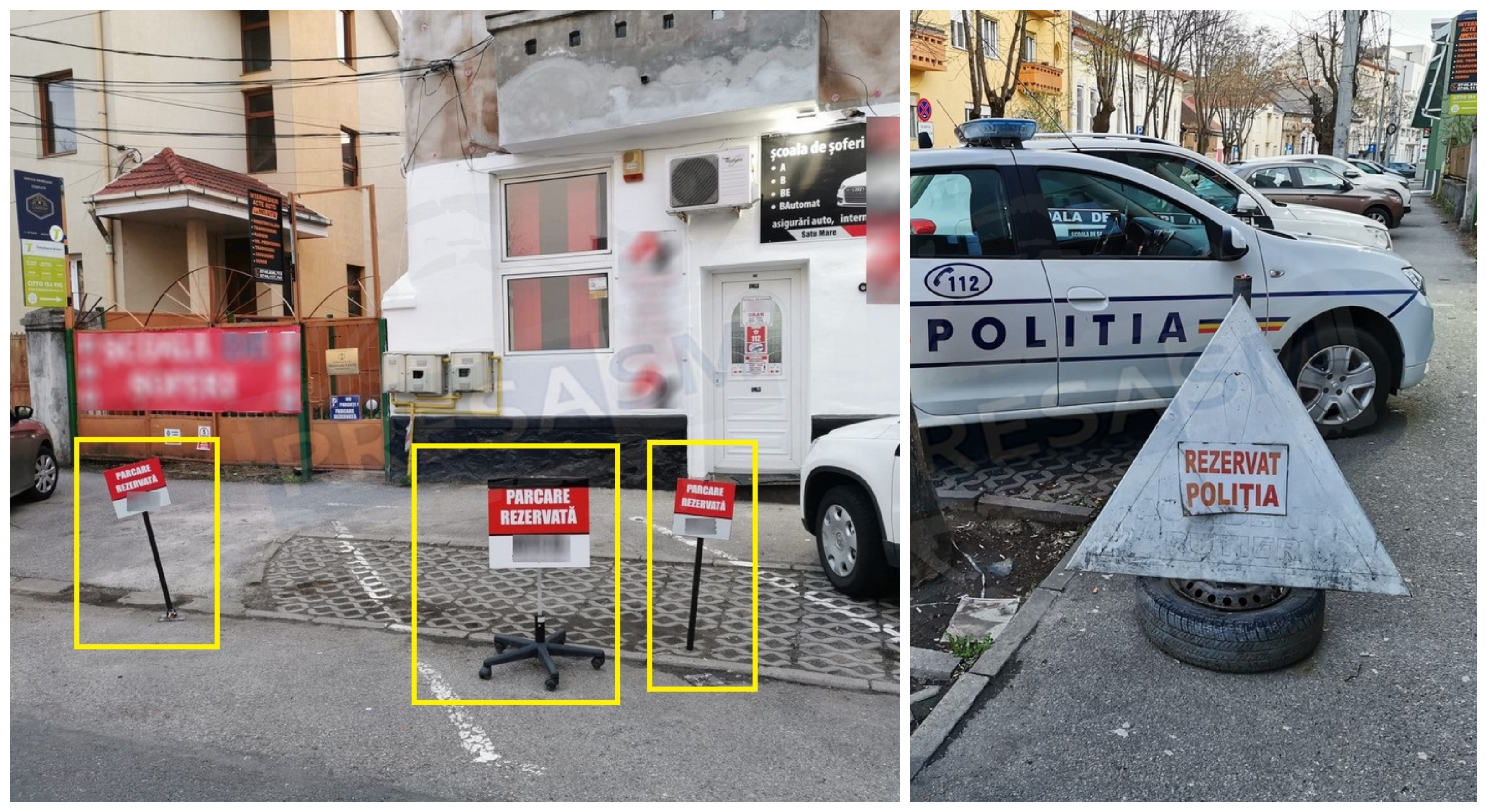 Lupta totală pentru locurile de parcare din centru. Rezervări abuzive, Poliția blocată parțial