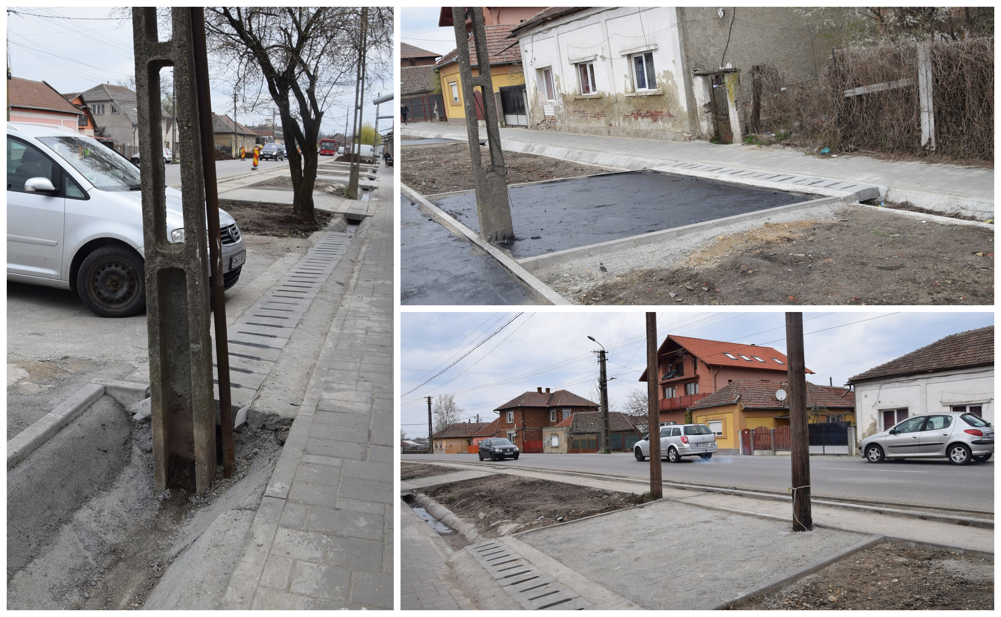 FOTOGALERIE. Dorel în acțiune la Carei. Șanțuri și căi de acces blocate de stâlpi