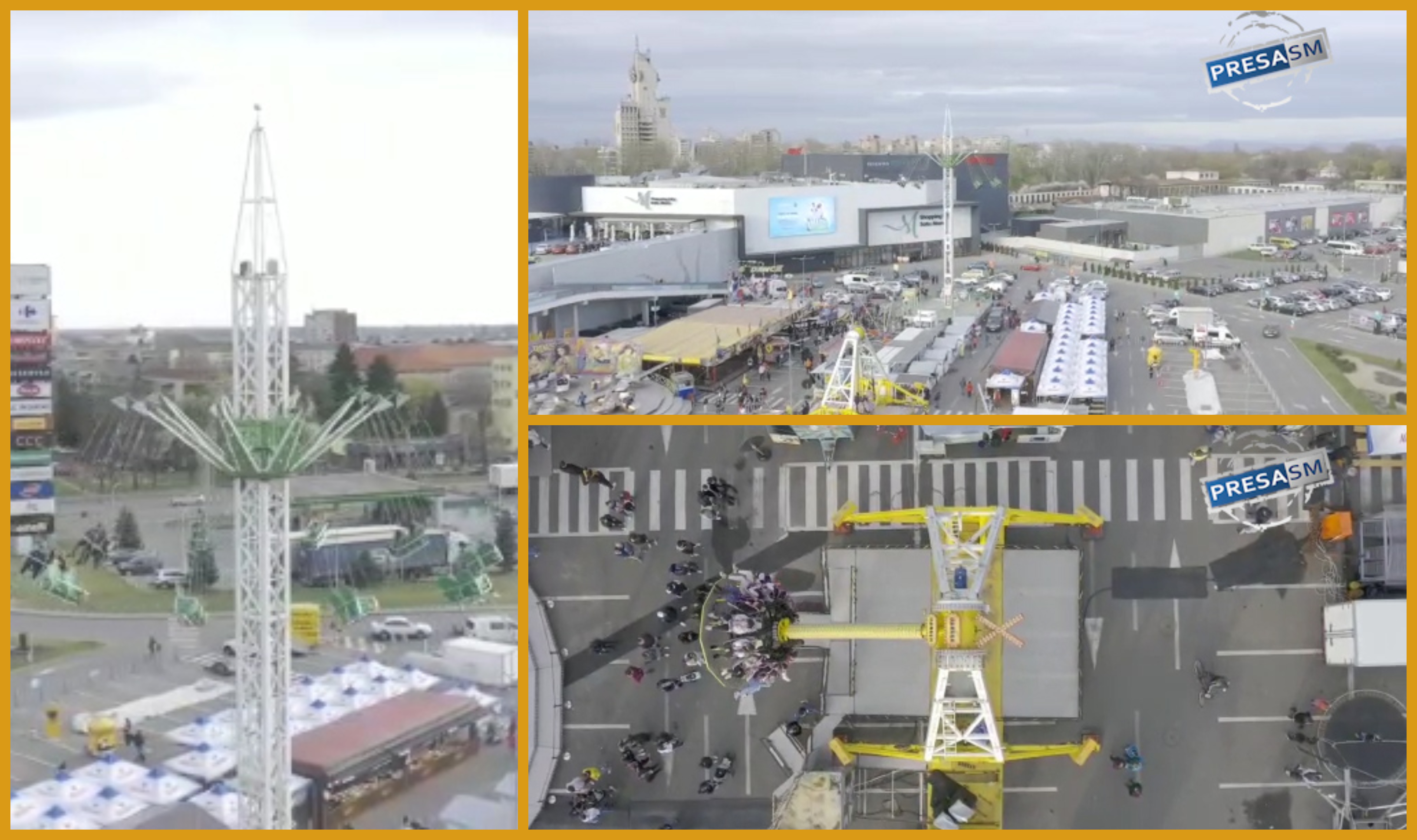 VIDEOREPORTAJ. Parc uriaș de distracții în Satu Mare. Adrenalină la maxim și super concerte