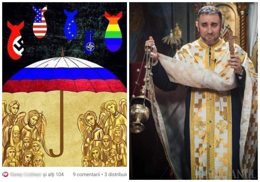FOTO. Realitate paralelă?! Un preot ortodox susține că Rusia e... atacată de Occidentul păcătos