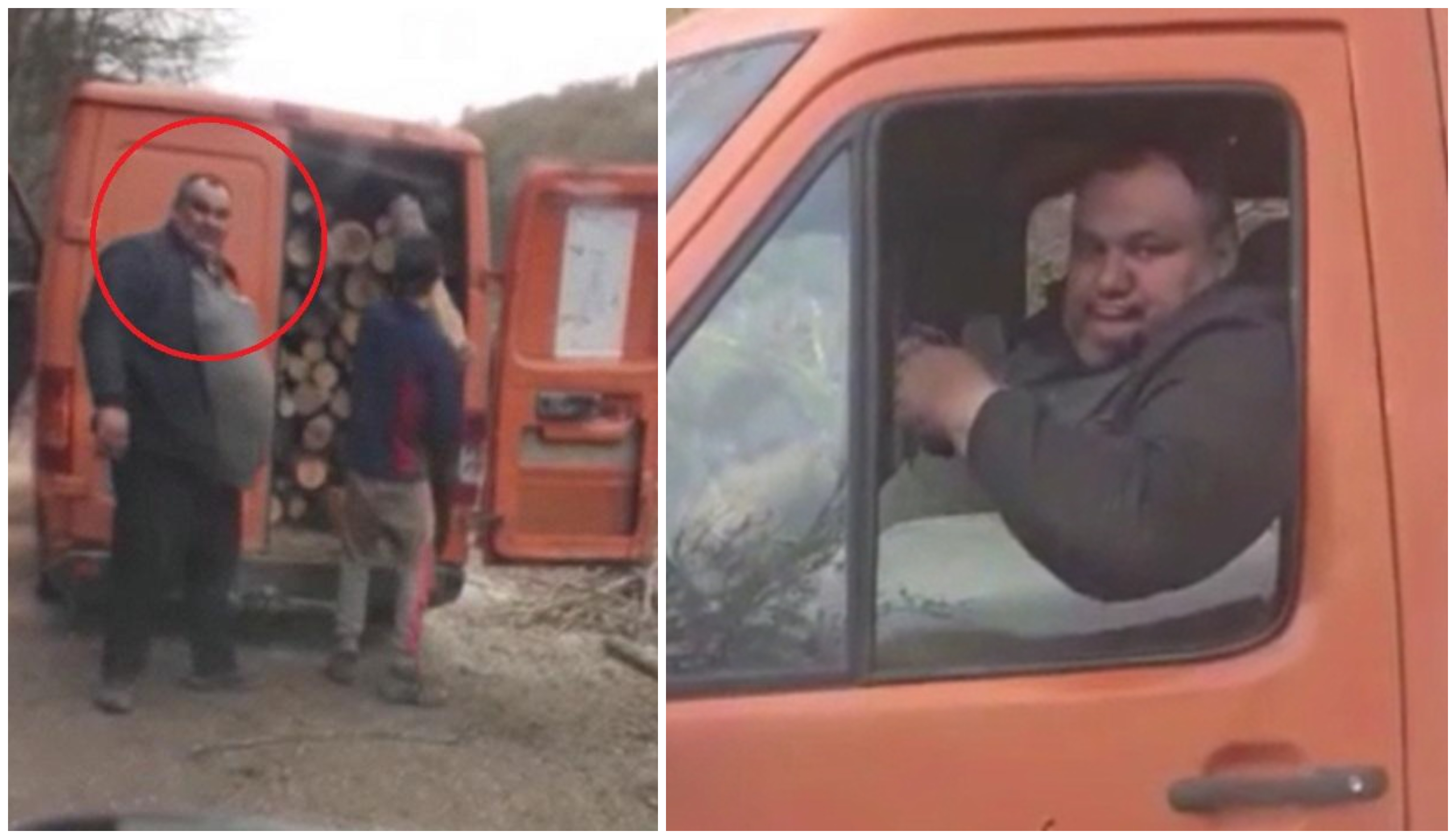 VIDEO. Primarul unei comune din județul vecin, prins în flagrant cu lemne furate
