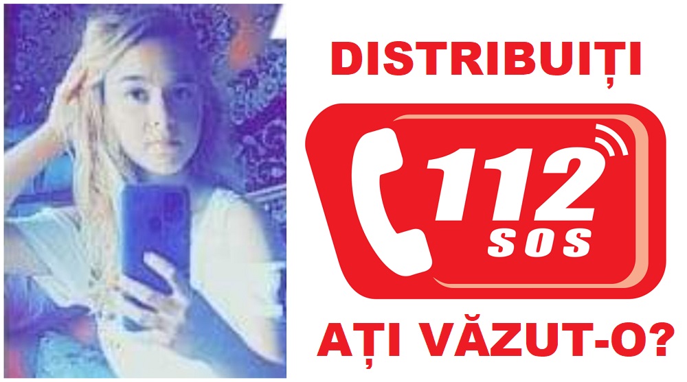 Roberta (16 ani) e dispărută. Iubitul ar fi furat o mașină să fugă. Căutați în județul Satu Mare