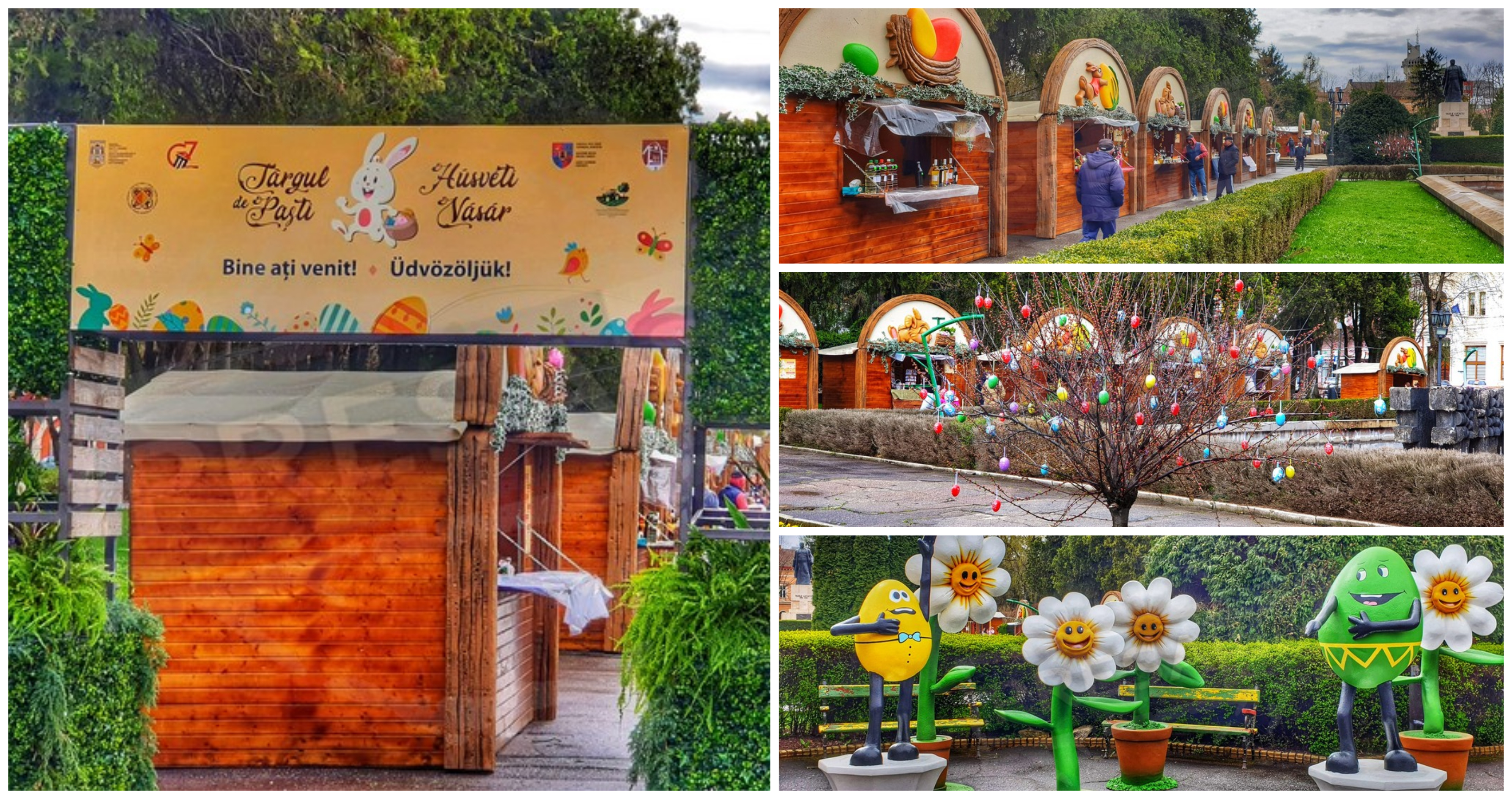 FOTOGALERIE. Târgul de Paște s-a deschis. Imagini spectaculoase din Parcul Central