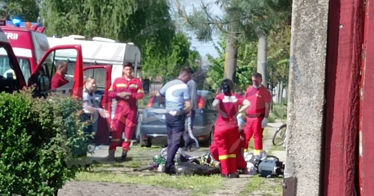 FOTO. Incident tragic pe o stradă din municipiul Satu Mare. Un biciclist a decedat
