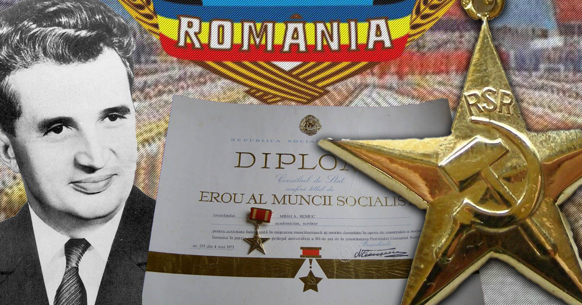 FOTO. Un sătmărean scoate la vânzare decorații date de Nicolae Ceaușescu. Prețul este pe măsură