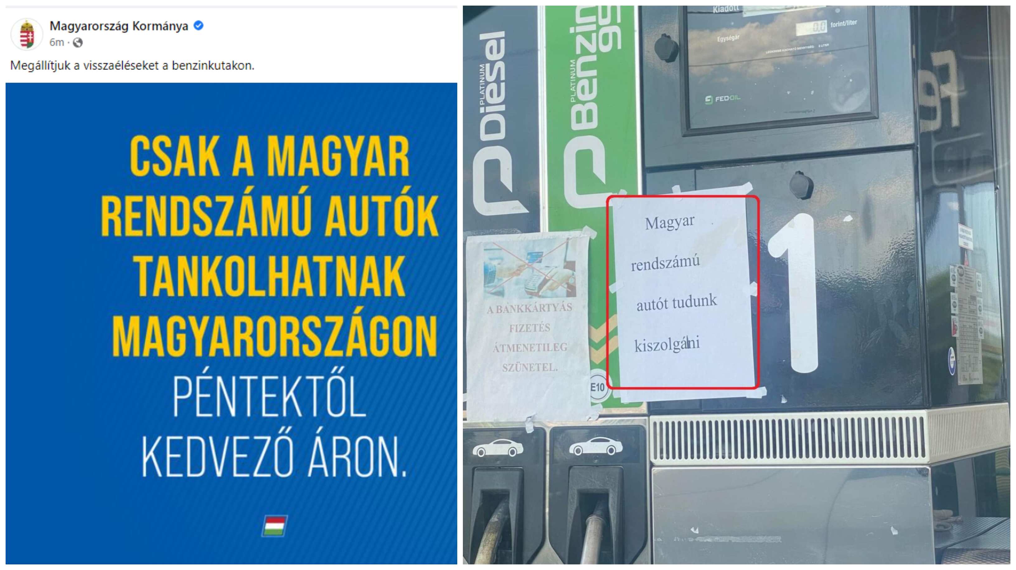 FOTO. Sătmărenii nu vor mai putea alimenta mașinile în Ungaria la prețuri preferențiale