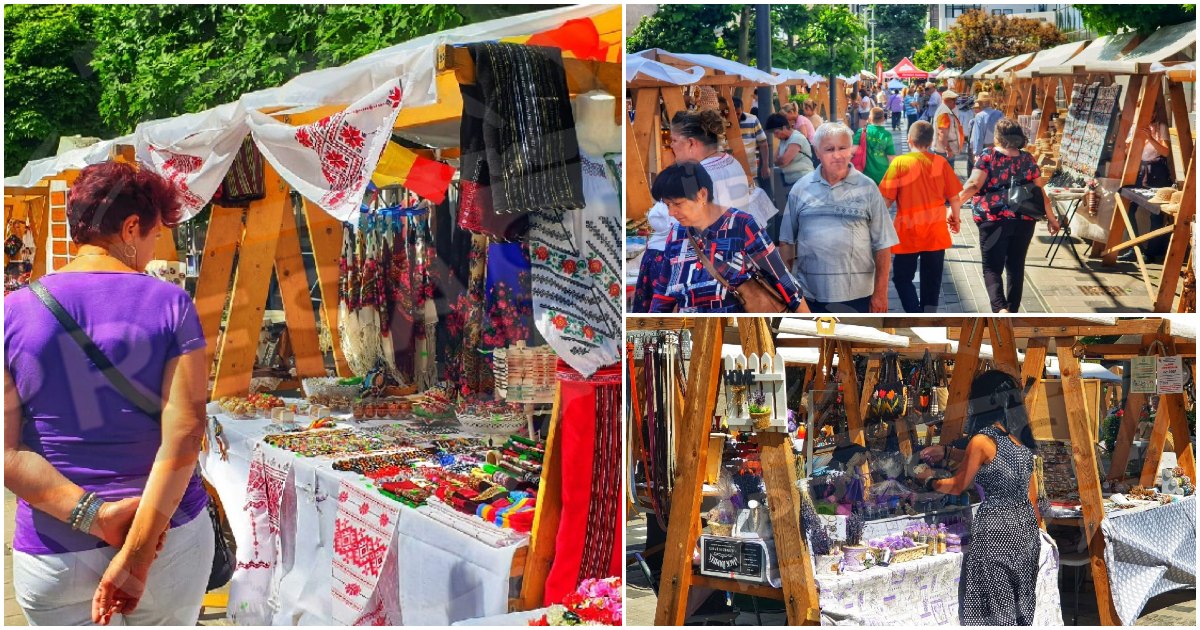 FOTO. S-a deschis Târgul de Zilele Orașului. Meșteșugarii vă așteaptă cu produse tradiționale