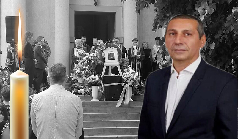 FOTO. Fostul inspector școlar și consilier Călin Durla, condus pe ultimul drum. Odihnă veșnică!