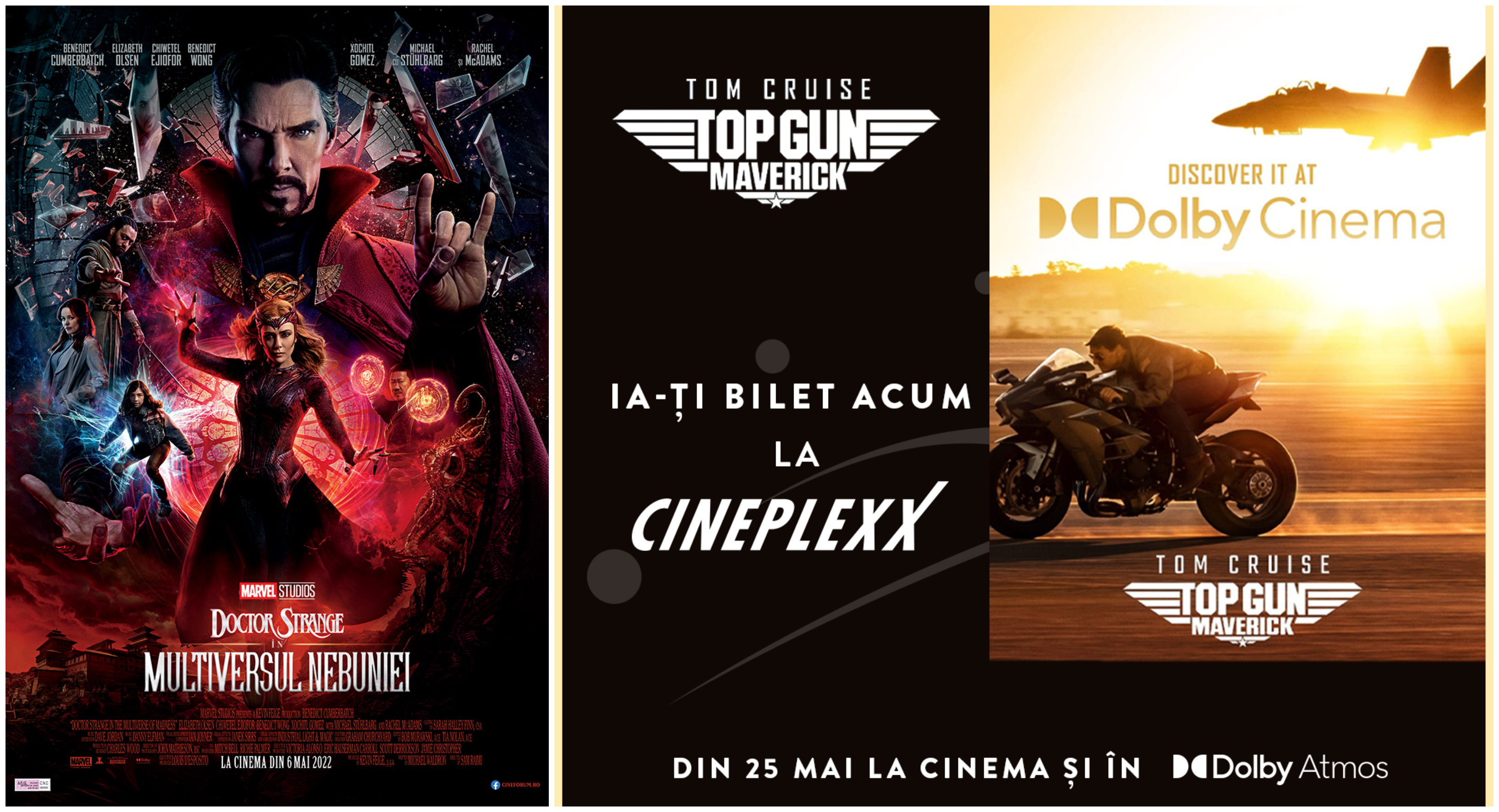 Ce filme noi vedem la Cineplexx Satu Mare din 6 Mai
