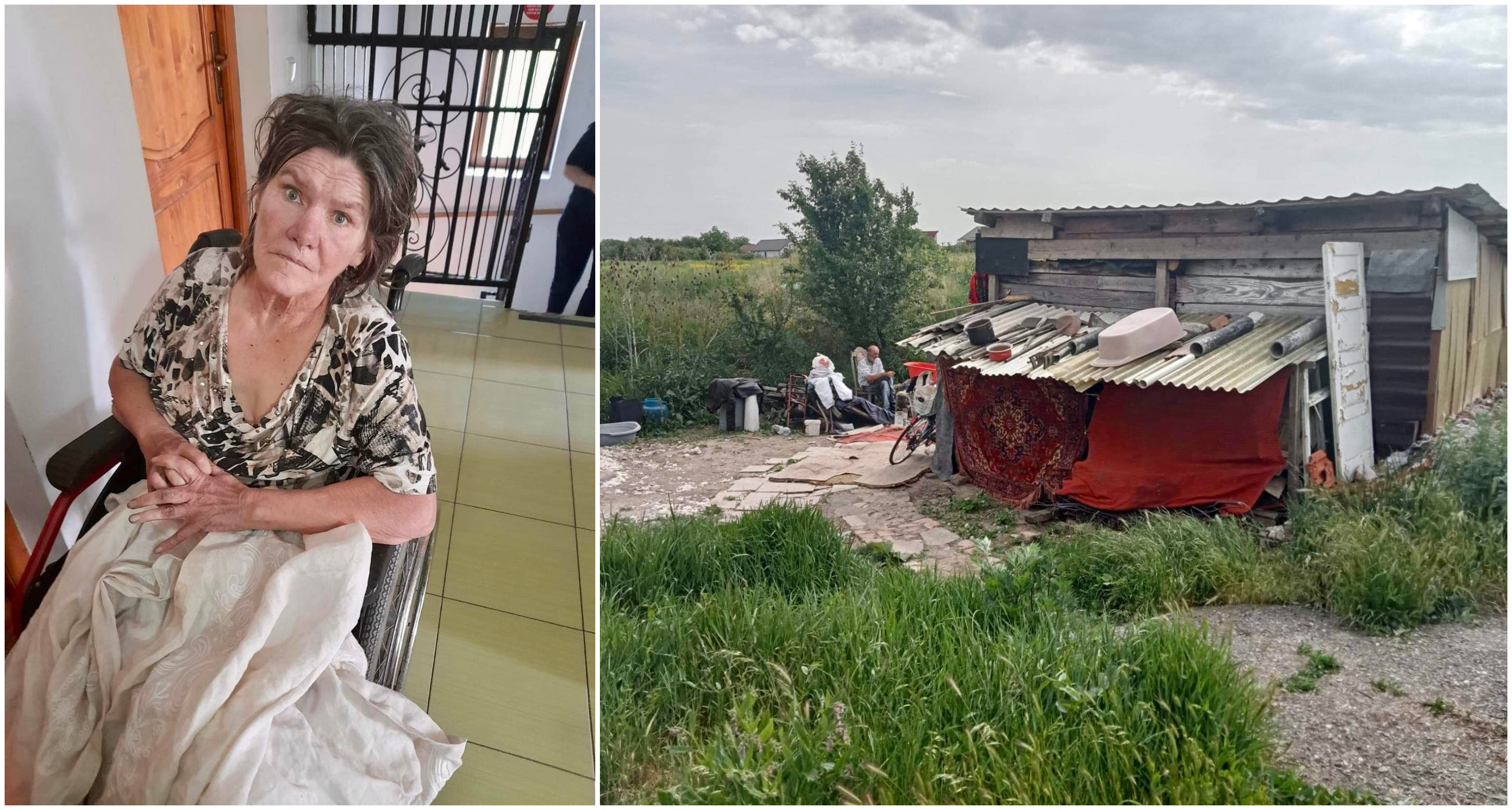 FOTO. Ecaterina, sătmăreanca imobilizată care trăia într-o baracă, în condiții deplorabile