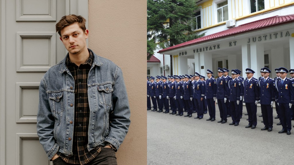 FOTO. Povestea lui Bogdan, un tânăr din casa de copii, care a fost admis la Școala de Poliție