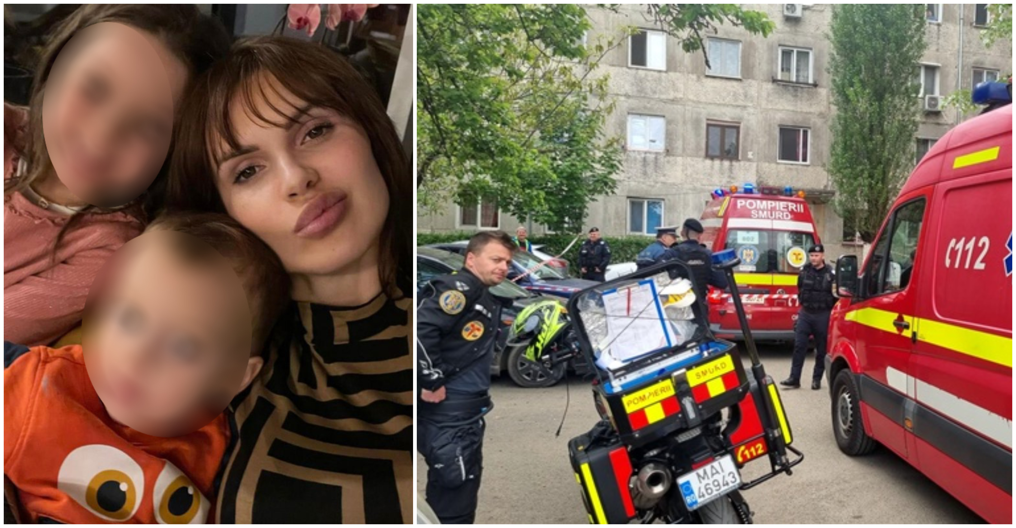 FOTO. Cine este Iulia, mama care s-a aruncat de la etajul 10 cu cei 2 copilași ai săi