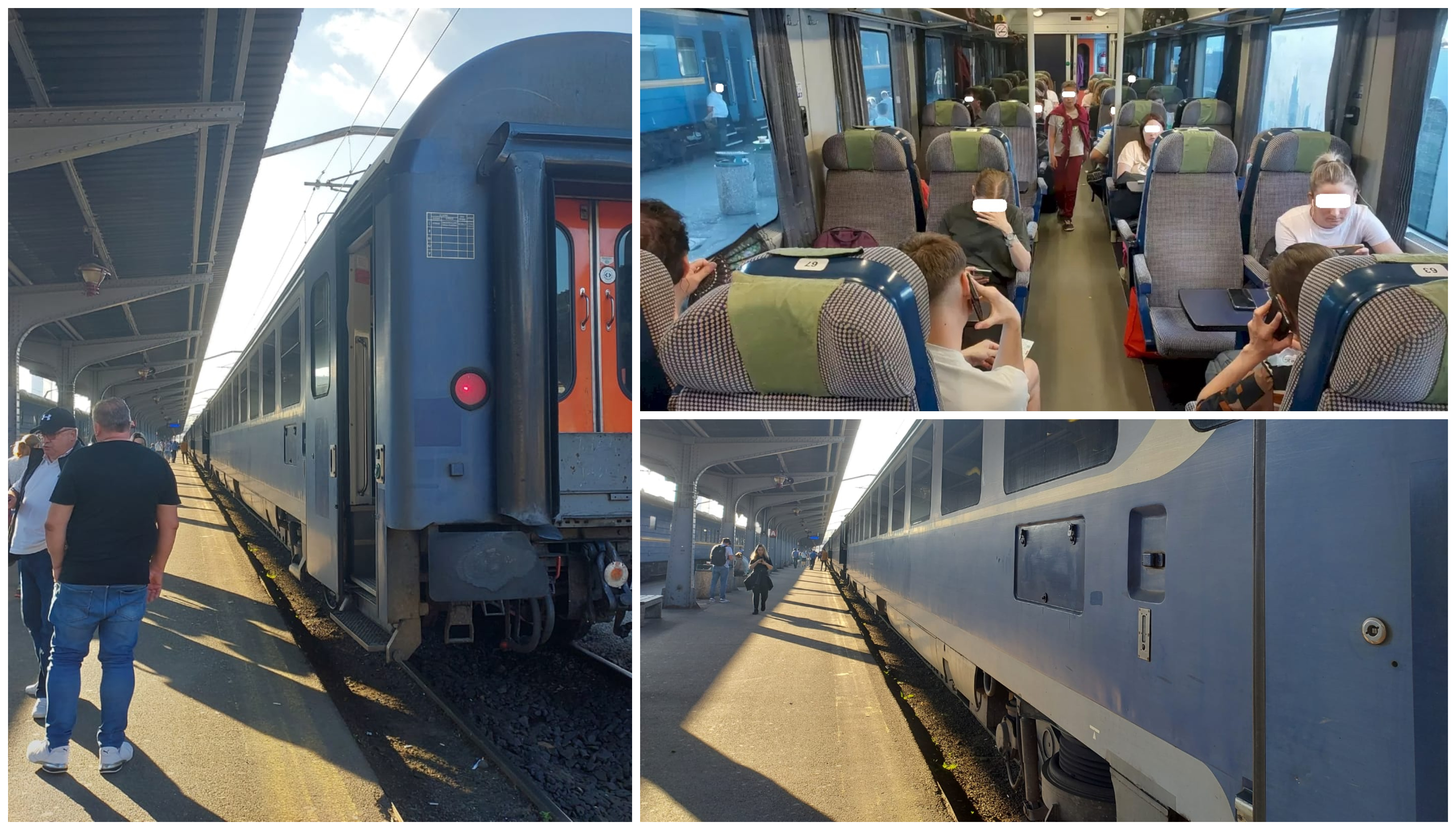 FOTO. S-a stricat locomotiva trenului Satu Mare - București. Întârziere de peste o oră