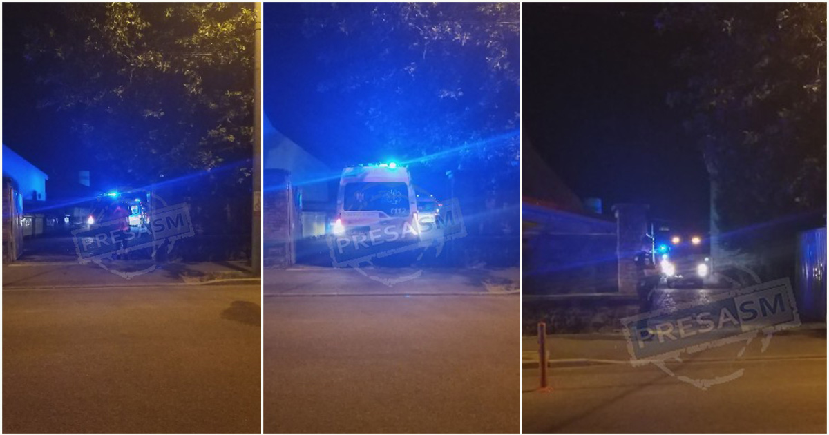 FOTO/VIDEO. Desfășurare uriașă de forțe la Spitalul TBC din Satu Mare. Pompieri, jandarmi și polițiști