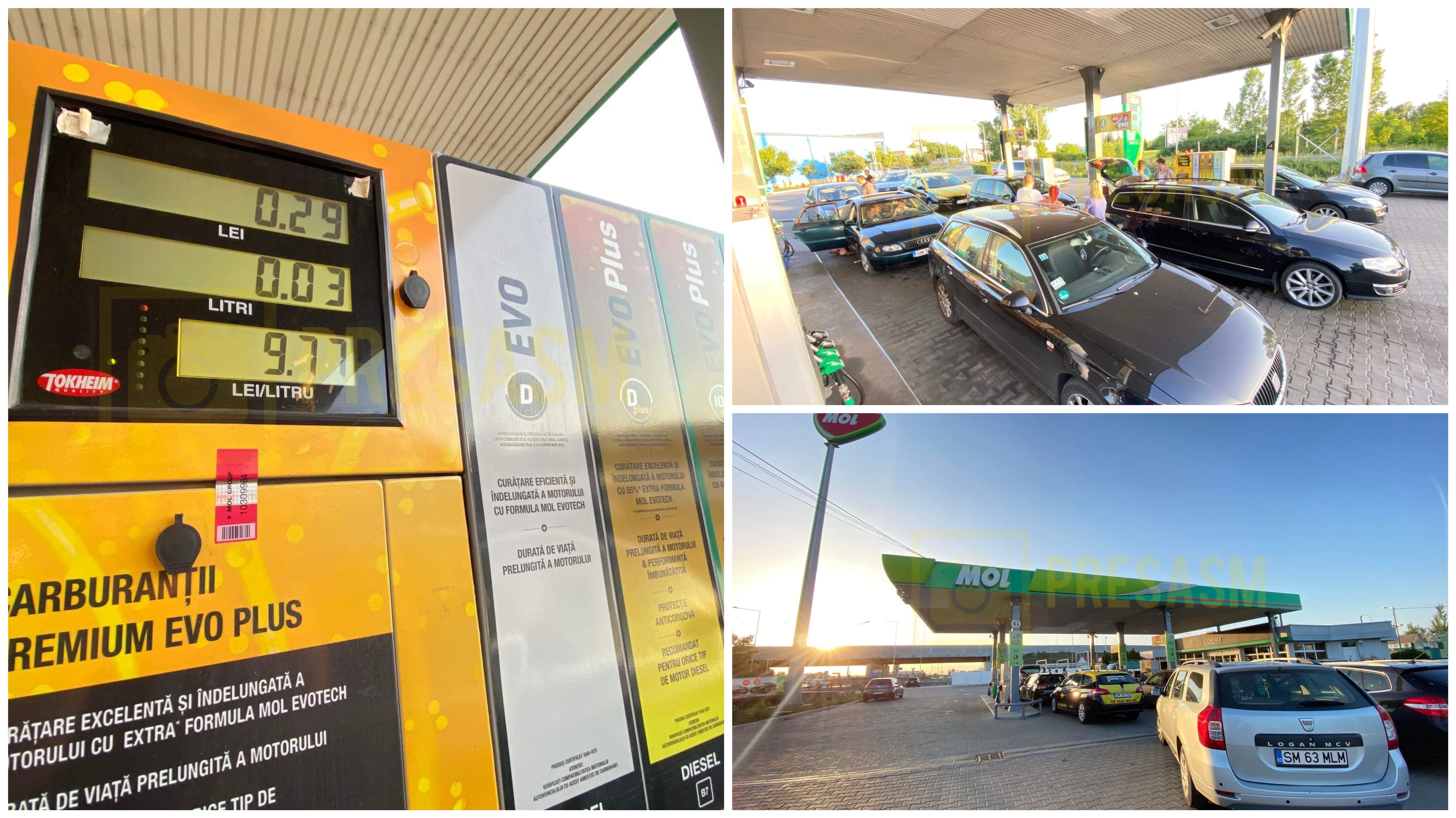 FOTO. Protest împotriva scumpirii carburanților la o benzinărie din Satu Mare