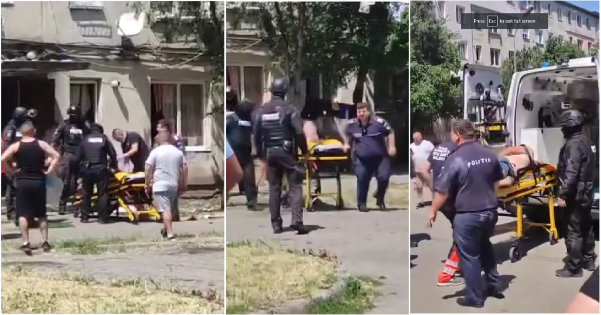 VIDEO. Incident în cartierul Micro14. Mascații la fața locului