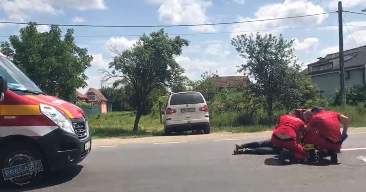 FOTO/VIDEO. Cum s-a produs accidentul grav de pe B-dul Lucian Blaga, în Satu Mare