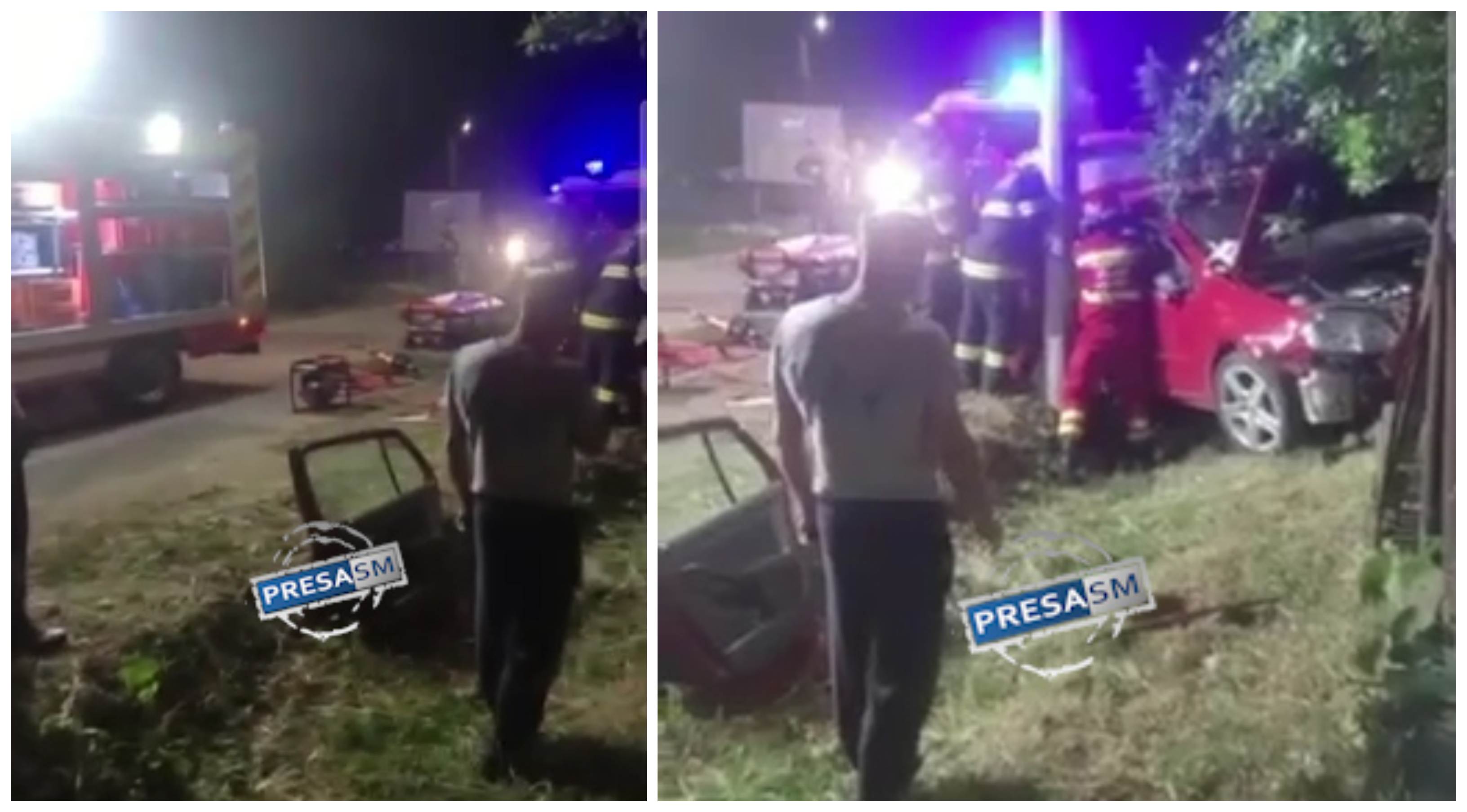 VIDEO. Copil (14 ani) lovit de mașină. Tânăra șoferiță s-a oprit cu autoturismul în gardul unei case