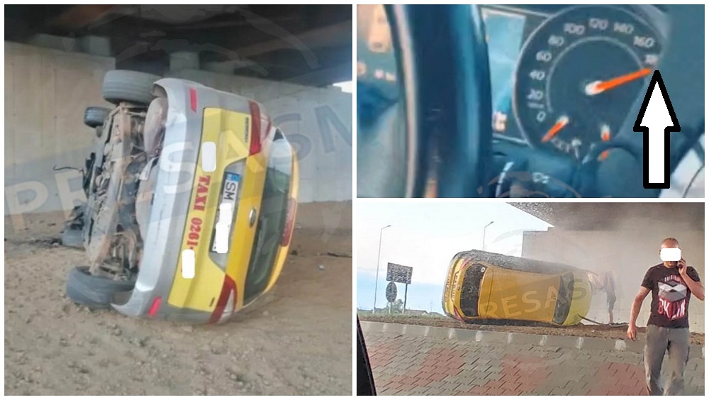 FOTO/VIDEO. Puștan (16 ani) drogat a furat o mașină și s-a răsturnat! La un pas să ucidă alți trei minori